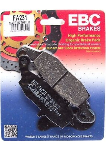 Kawasakı Z 750 2004-2006 Ön Sol Fren Balata