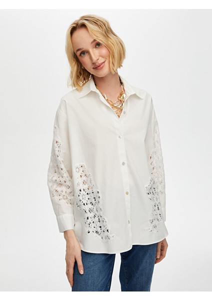 Kroşe Garnili Poplin Tunik S25TNK002 fiyatları