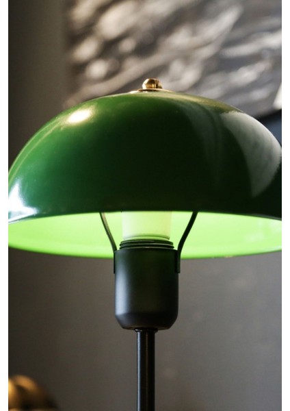 North Home Mantar Başlıklı Yeşil Metal Abajur Salon Ofis Cafe Işletme Masa Lambası fiyatları