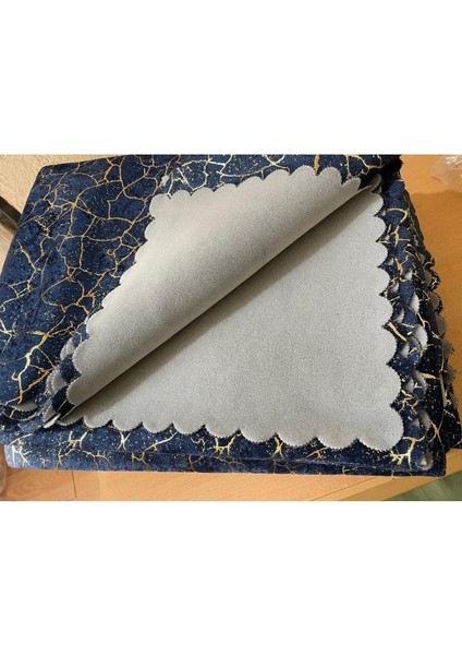 Koltuk Çekyat Örtüsü Yeni Moda Altın Varaklı Dekoratif Lacivert Zemin Süngerli Koltuk Örtüsü 1ADET indirimleri