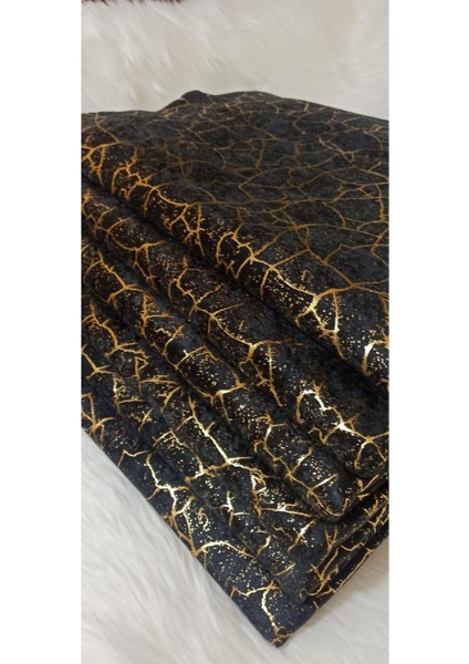 Siyah Koltuk Çekyat Örtüsü Yenimoda Altın Varaklı Dekoratif Süngerli Koltukörtüsü 1ADET