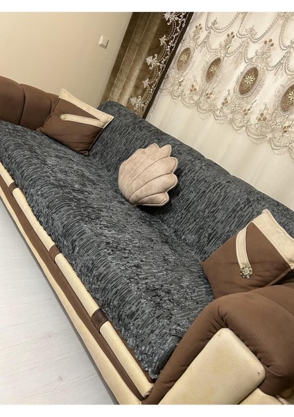 Süngerli Koltuk Örtüsü Yeni Moda Koyugri Rengi 1ADET 210*170 cm Kaydırmaz ve Kırışmaz Tasarım fırsatları
