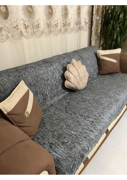 Süngerli Koltuk Örtüsü Yeni Moda Koyugri Rengi 1ADET 210*170 cm Kaydırmaz ve Kırışmaz Tasarım indirimleri