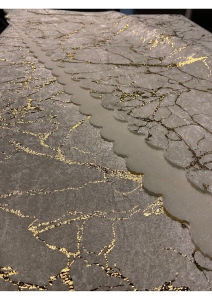 Kadife Koltuk ve Çekyat Örtüsü Krem Renk Altın Varaklı 1 Adet Kolay Temizlenebilir fırsatları