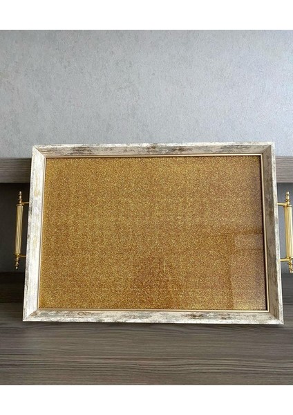Simli Çay Tepsisi ,lüx Çay Tepsisi,sunum Tepsisi