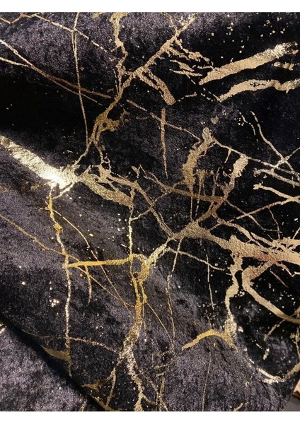 Koltuk Çekyat Örtüsü Yeni Moda Altın Varaklı Dekoratif Siyah Zemin Süngerli Koltuk Örtüsü modelleri