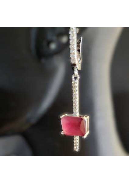 Kırmızı Taşlı Baget Set