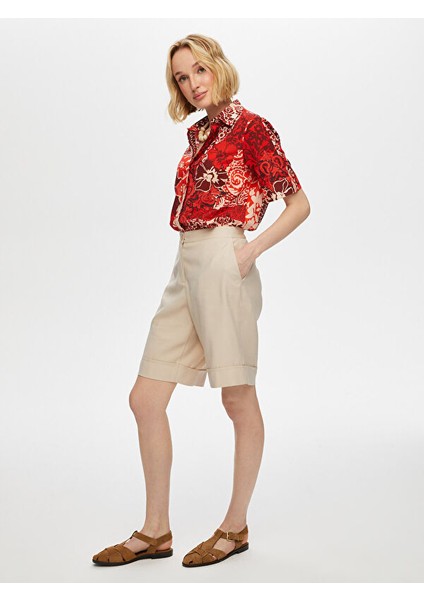 Duble Paça Viskon Şort S25SRT008 fiyatları