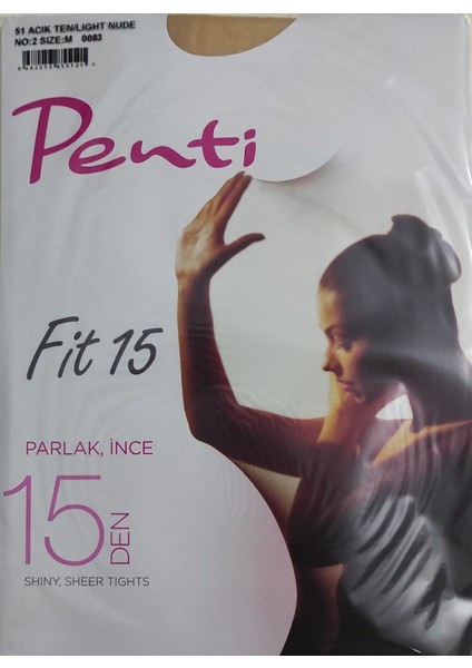 Fit 15 Den Külotlu Çorap Parlak PCLP0A7K19SK