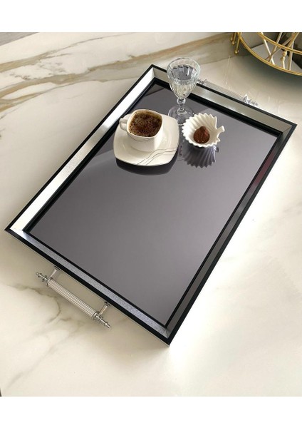 Aynalı Tepsi,lüks Çay Tepsisi,sunum Tepsisi,nişan Tepsisi,çay Kahve Sunum Tepsisi