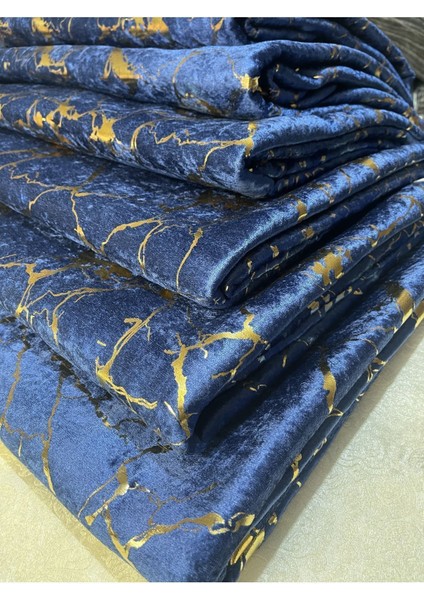 Koltuk Çekyat Örtüsü Yenimoda Altın Varaklı Dekoratif Lacivert Zemin Süngerli Koltukörtüsü 1ADET fiyatları