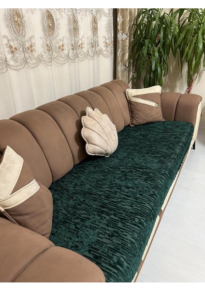 Süngerli Koltuk Örtüsü Yeni Moda Yeşil Rengi 1 Adet Kaydırmaz ve Kırışmaz Tasarım fiyatları