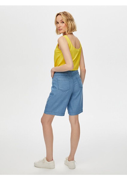 Çiçek Patch Detaylı Tenselli Jean Şort S25JST004 fiyatları