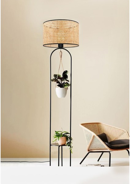 Hazeran Rattan Tasarım Çiçeklik Lambader AYD-3670-1