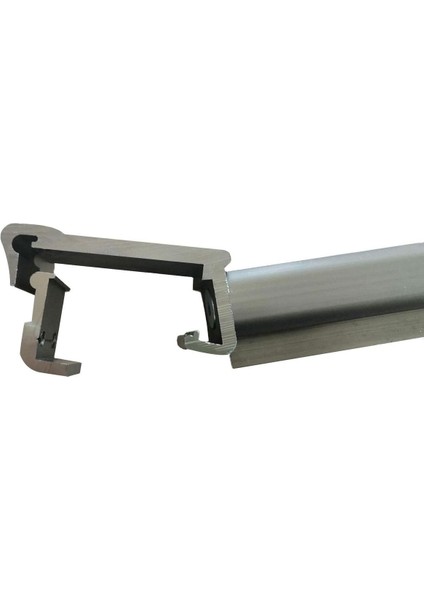 Balkon Çamaşır Kurutma Askısı Alüminyum Küpeşte Askılığı Kurutmalık Bronz Kare 80X30 mm