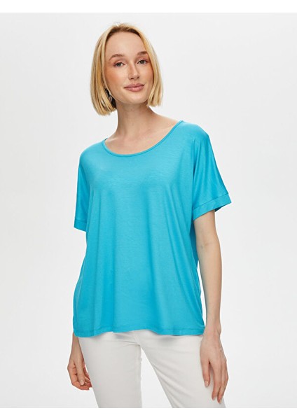 Yuvarlak Yaka Düşük Kollu T-Shirt 003 fiyatları