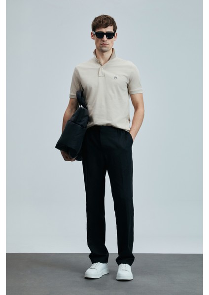 Laon Smart Erkek Polo Tişört Siyah