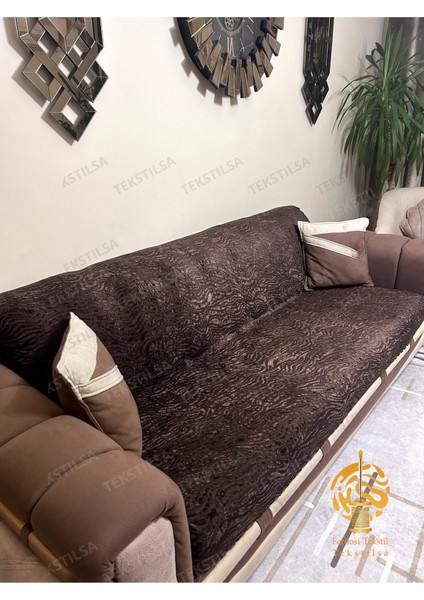 Süngerli Koltuk Örtüsü Yeni Moda Kahverengi 1ADET 210*170 cm Kaydırmaz ve Kırışmaz Tasarım modelleri