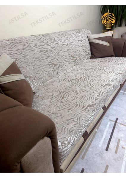 Süngerli Koltuk Örtüsü Yeni Moda Bej Rengi 1ADET 210*170 cm Kaydırmaz ve Kırışmaz Tasarım fiyatları