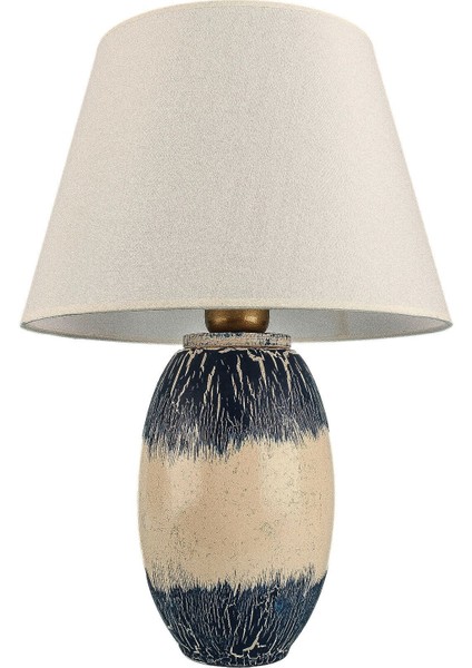 Reflechi Handmade Seramik Abajur Lacivert-Krem modelleri