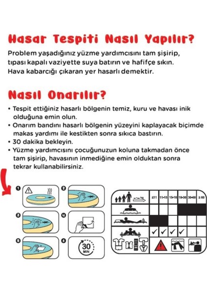 100x100 Beyaz Renkli Onarım Bandı - Pompaya İhtiyaç Yok - Ebatlı ve Dayanıklı Band