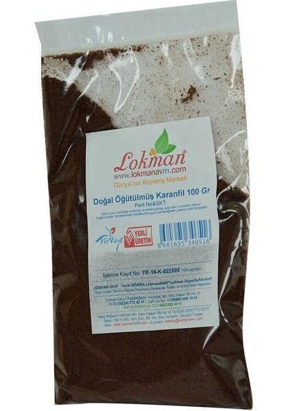 Karanfil Doğal Öğütülmüş 100 gr Paket