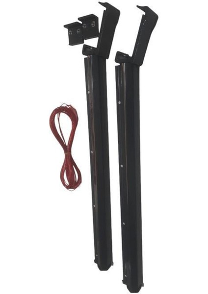 Antrasit Balkon Kurutma Askısı Kare Korkuluk 80X30
