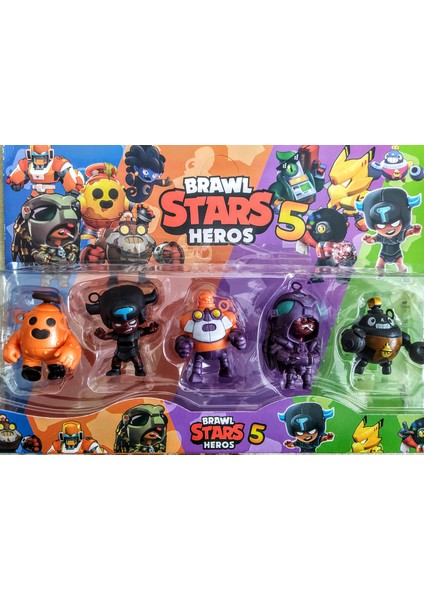 Brawl Stars 5 Li Karakter Figür Seti