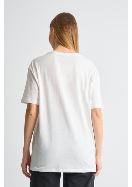 Alexandergardı Baskılı Bisiklet Yaka Kadın T-Shirt modelleri