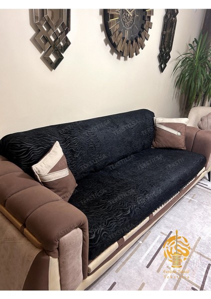 Süngerli Koltuk Örtüsü Yeni Moda Siyah Rengi 1ADET 210*170 cm Kaydırmaz ve Kırışmaz Tasarım fiyatları