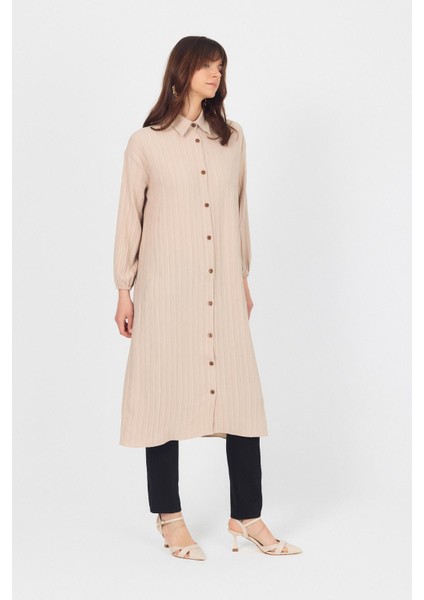 Vizon Düğmeli Kol Lastikli Uzun Tunik 4507A fiyatları