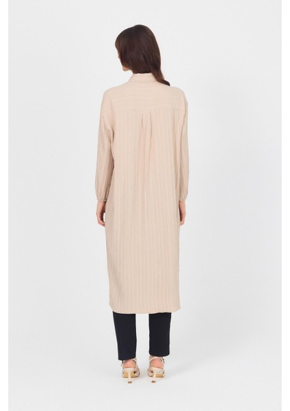 Vizon Düğmeli Kol Lastikli Uzun Tunik 4507A indirimleri