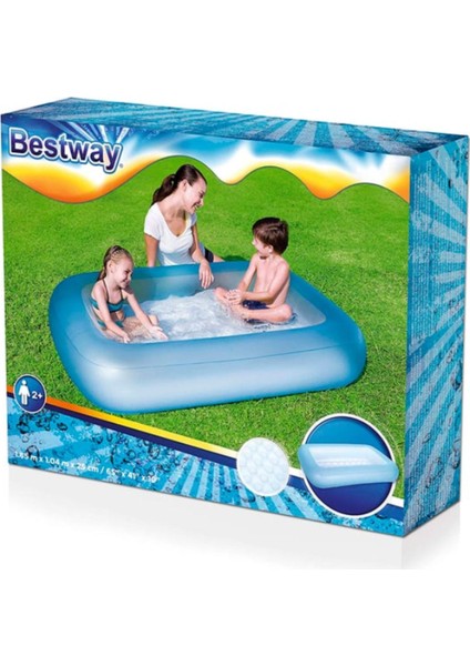 Bestway Çocuk Havuzu, 165x104x25 cm, Turkuaz, 3 Kişilik, Pompa Hariç, Eğlence Dolu Yaz Günü