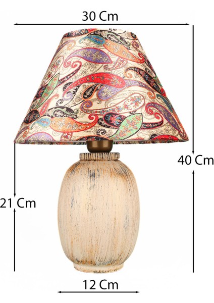 Calista Handmade Dekoratif Seramik Abajur fiyatları