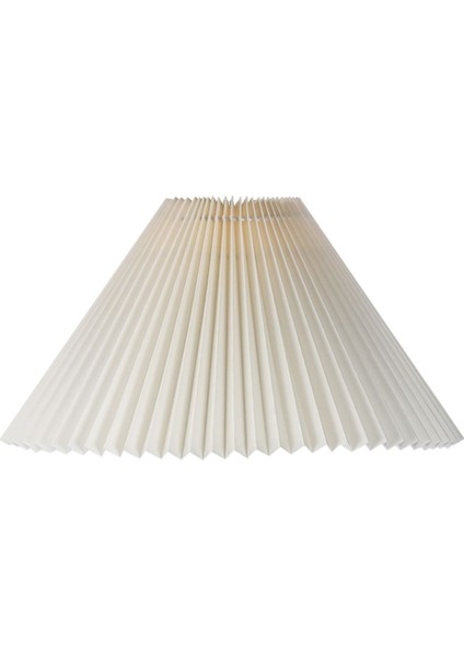 Homing Umbrella Pileli Kumaş Lambader Başlığı Krem 36 cm