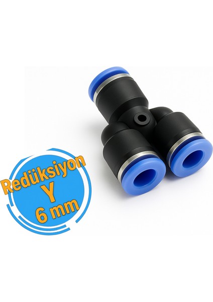 Redüksiyon Y 6 mm (5 Adet)