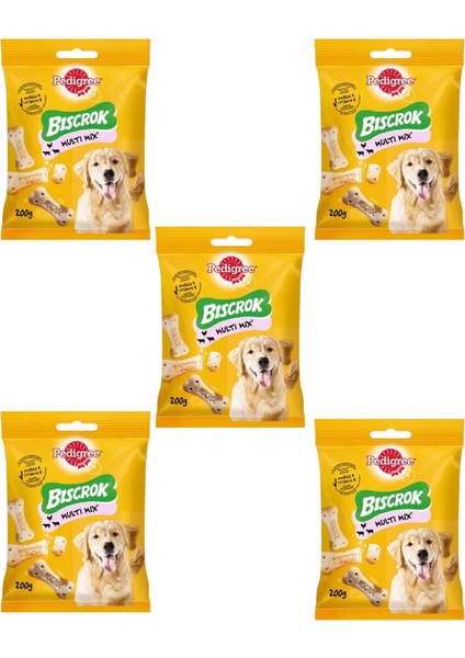 Biscrok Multi Mix Ödül Maması 200 Gr*5 Adet