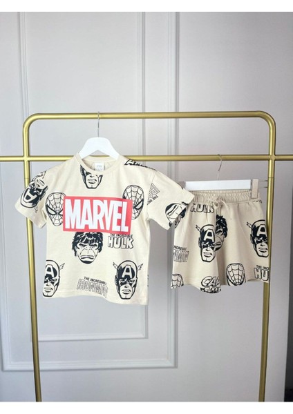 Pamuklu Erkek Çocuk T-Shirt Şort Yazlık Takım