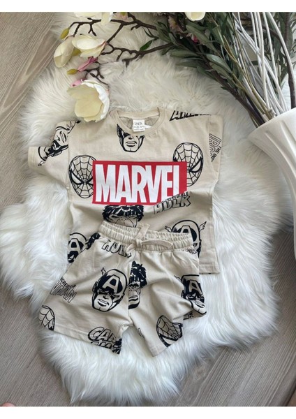 Pamuklu Erkek Çocuk T-Shirt Şort Yazlık Takım fiyatları