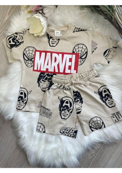 Pamuklu Erkek Çocuk T-Shirt Şort Yazlık Takım modelleri