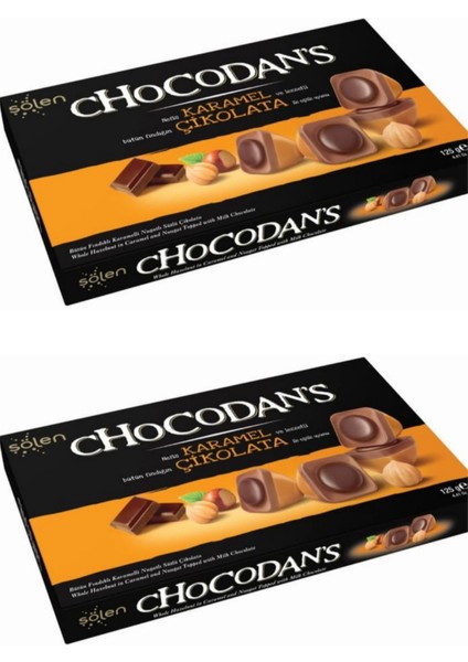 2 Adet Karamel Fındıklı Çikolata