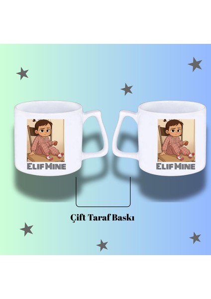 Kişiye Özel Görsel ve Isim Baskılı Kupa Bardak