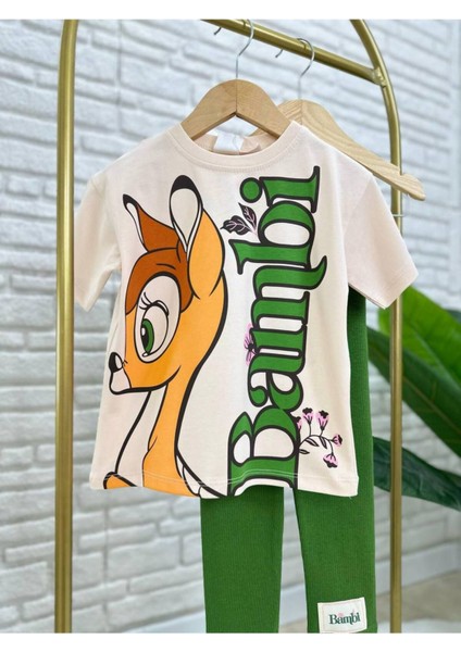 Geyik Baskılı Taytlı 2'li Kız Takımı fiyatları