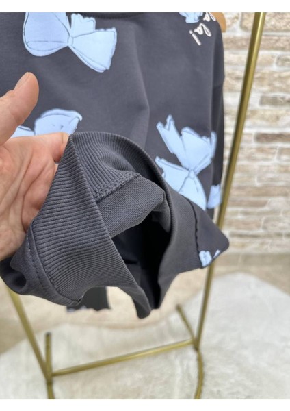 Fiyonk Desenli 2'li Kız Tayt Takımı Pamuklu modelleri