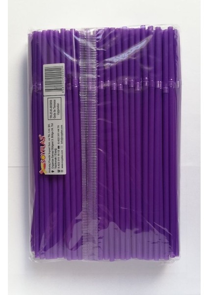 İnce Pipet Körüklü Renkli 600'LÜ Pipet