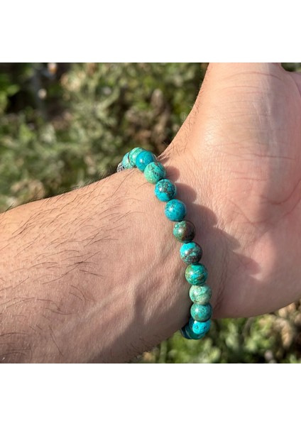 Krizokol, Gümüş Bileklik - Azulla Mix Green Bileklik - 8mm Esnek Bileklik fiyatları