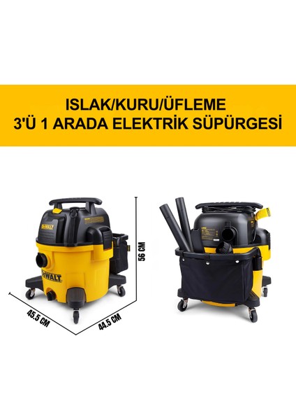 DXV34P-QT 960W 34LT Islak ve Kuru Elektrikli Süpürge