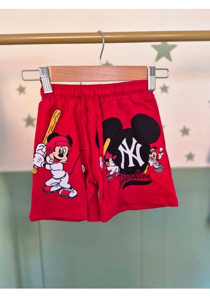 Sevimli Karekter T-Shirt Şort Erkek Takımı %100 Pamuklu indirimleri