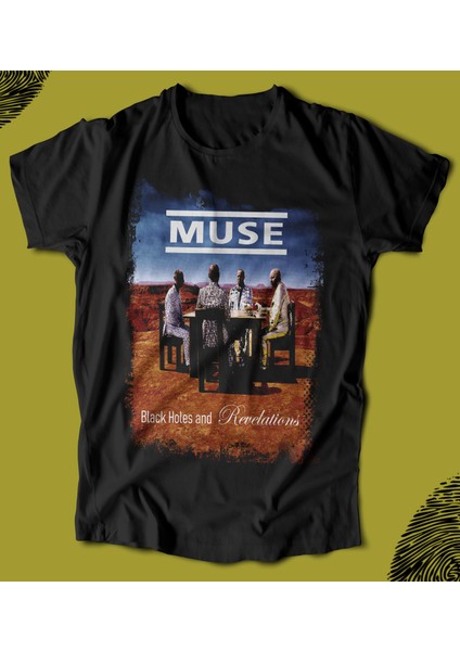 'muse – Black Holes And Revelations‘ Baskılı 'regular-Fit' Unisex Tişört