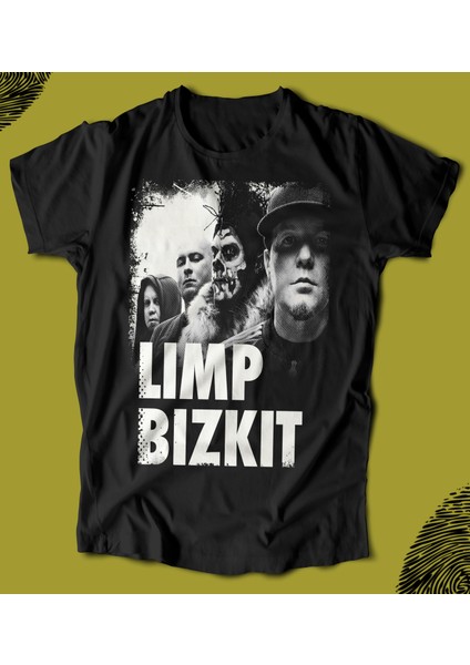 'limp Bizkit – Band‘ Baskılı 'regular-Fit' Unisex Tişört